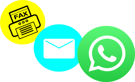 EMAIL, FAX & WHATSAPP