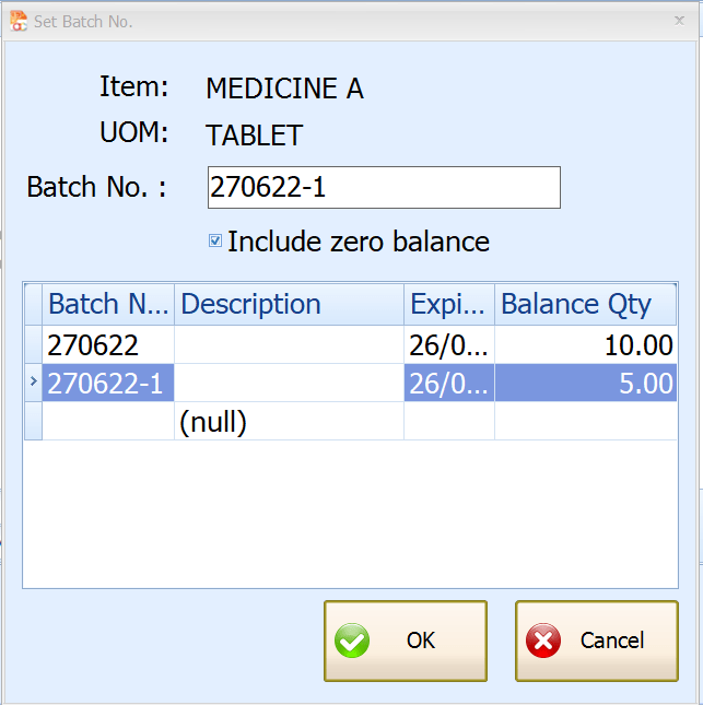 Item Batch-min