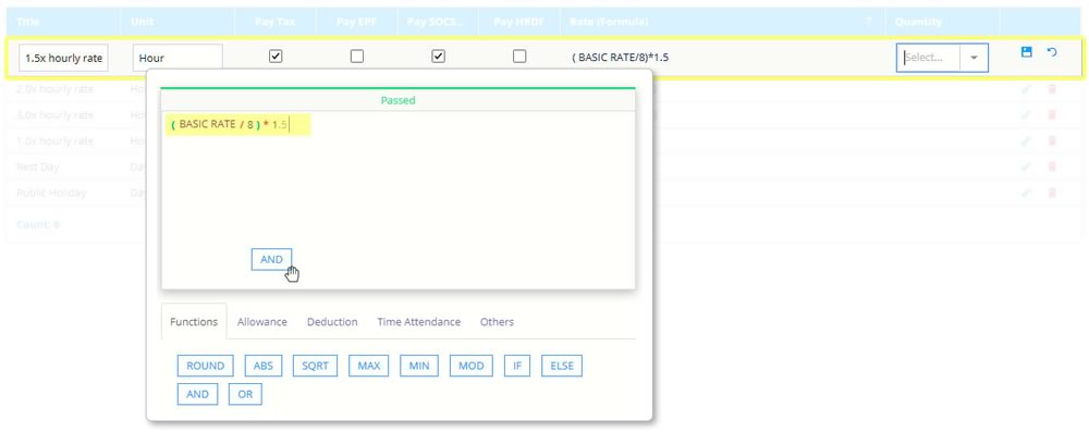 Payroll Formula